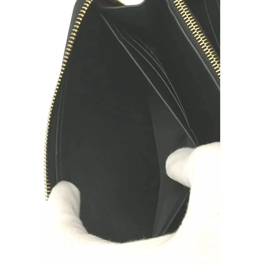 039252BB (X3) Versace Wallet Long Black Leather