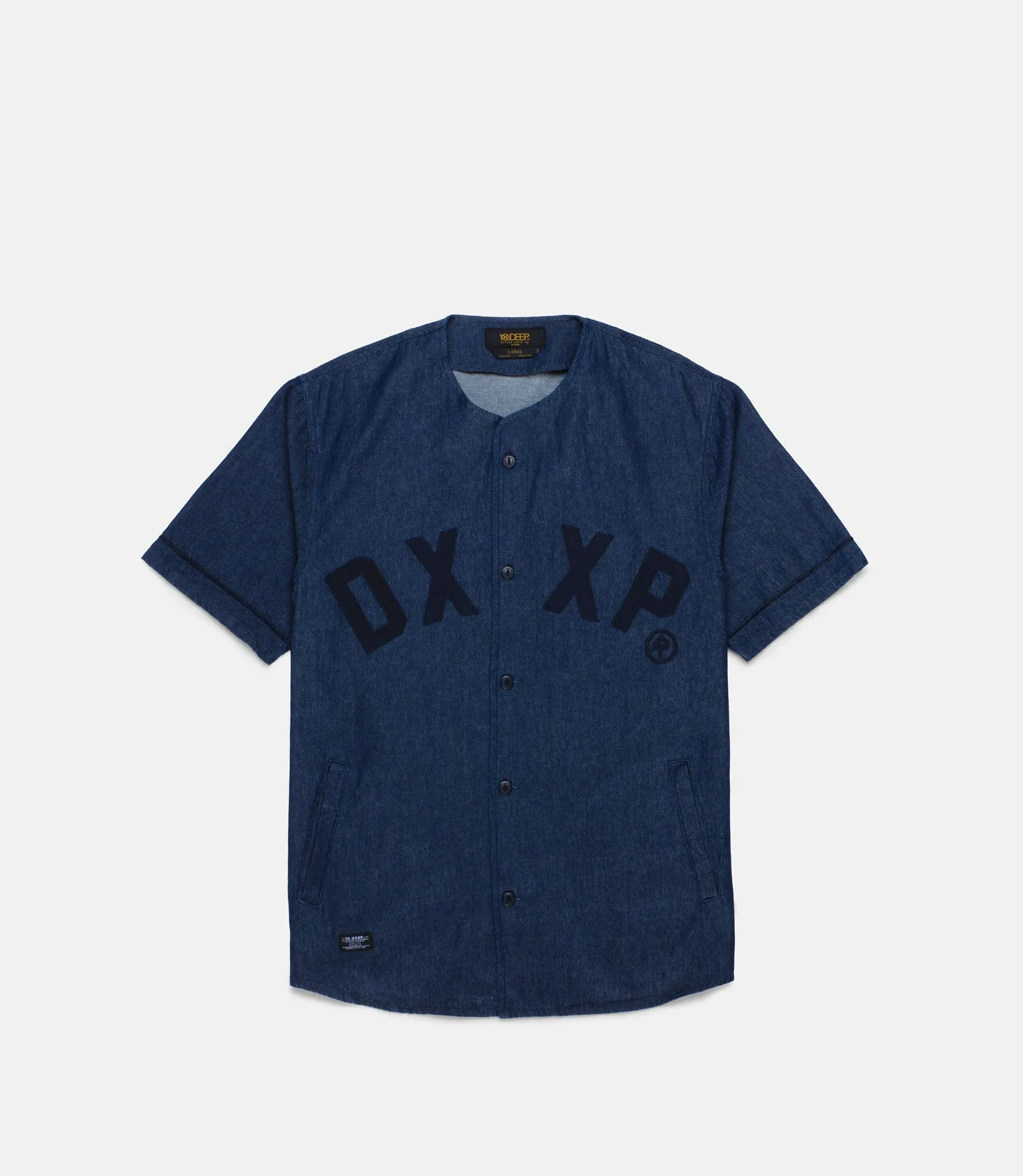10Deep - Barn League Baseball Jersey, Indigo Denim