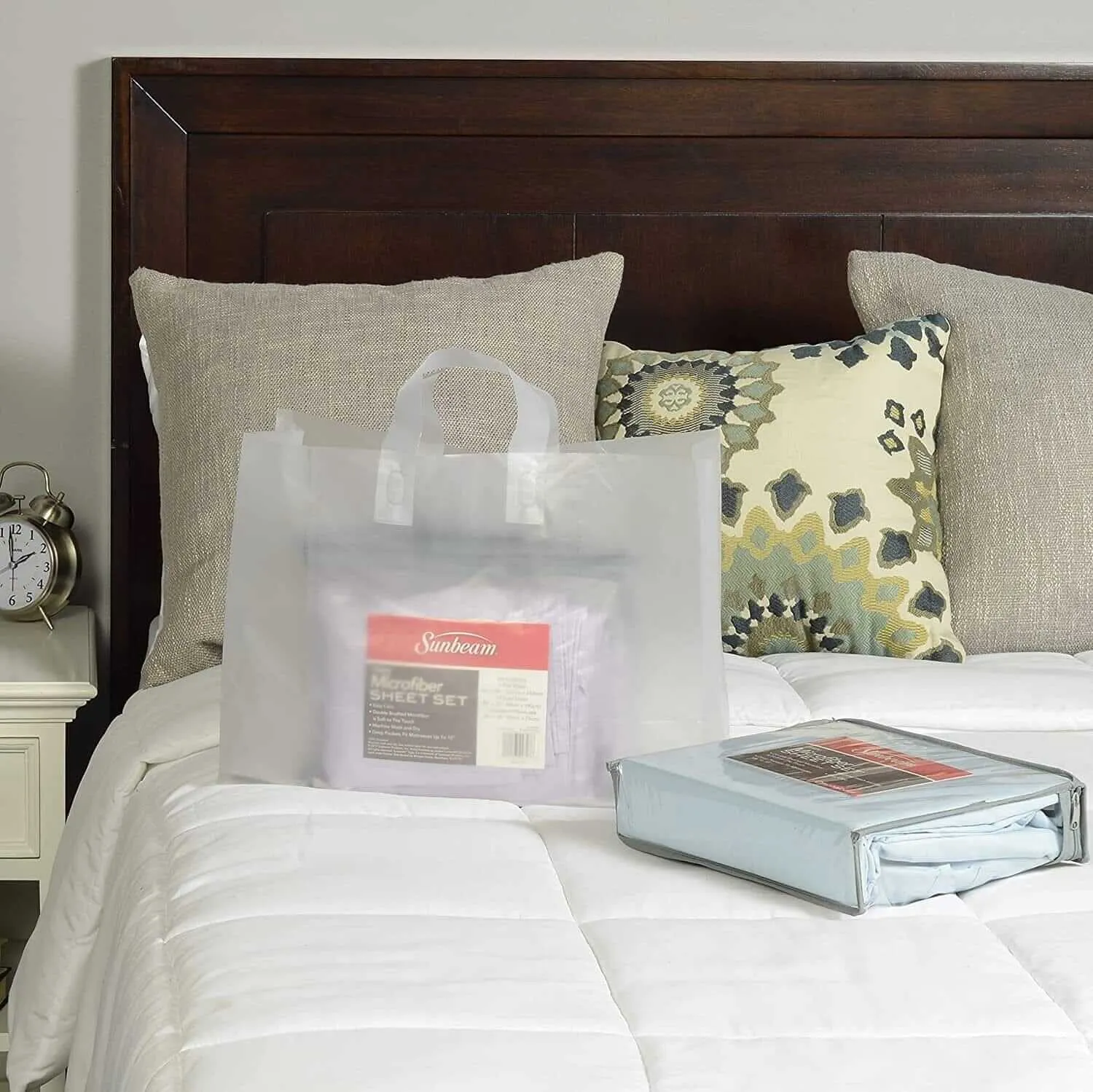 16x6x12 Large Frosted White Plastic Bags with Handles