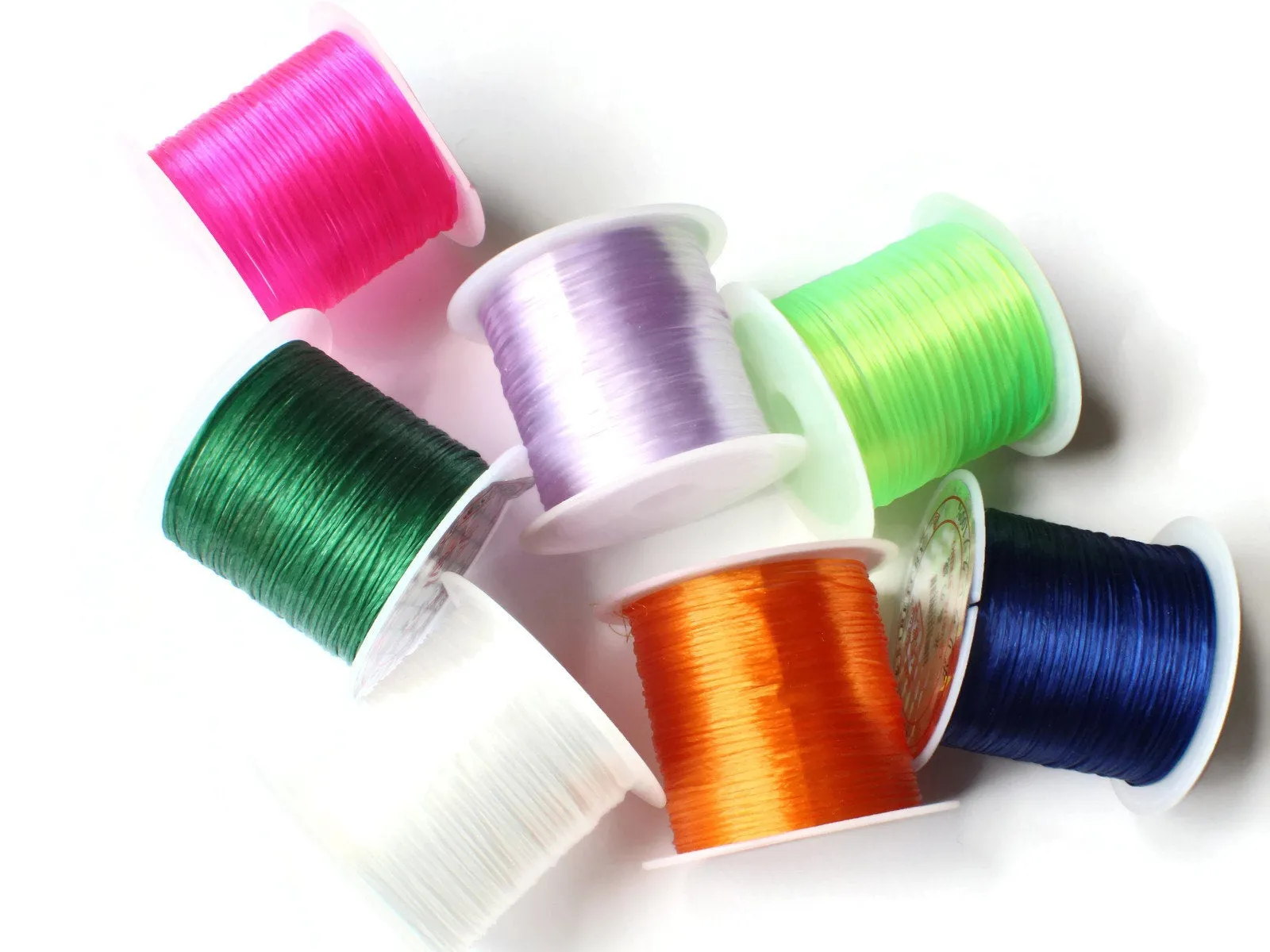 3 Rolls Thread Mixed Elastic Cord 0.8mm Elastic Thread 10 Meters per roll