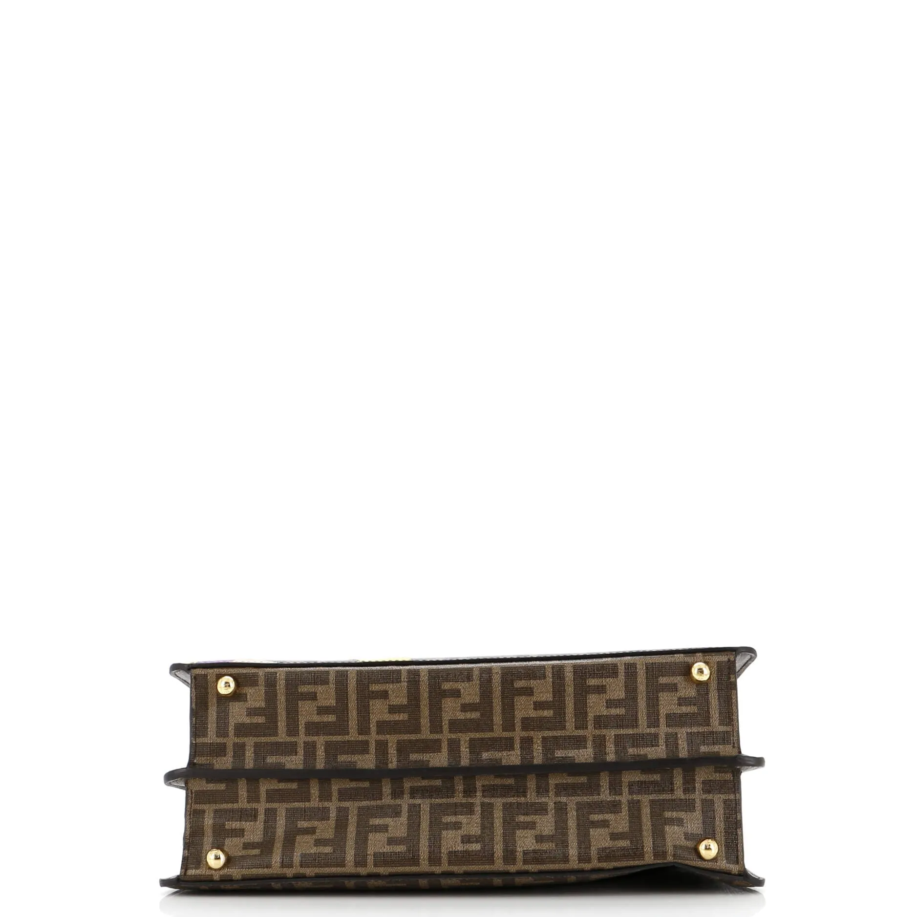 Antonio Lopez Peekaboo ISeeU Bag Zucca Coated Canvas with Printed Leather Inlay Medium