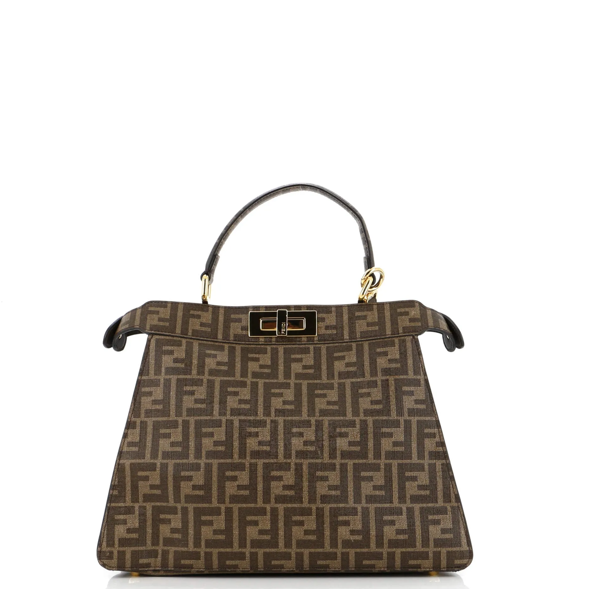 Antonio Lopez Peekaboo ISeeU Bag Zucca Coated Canvas with Printed Leather Inlay Medium