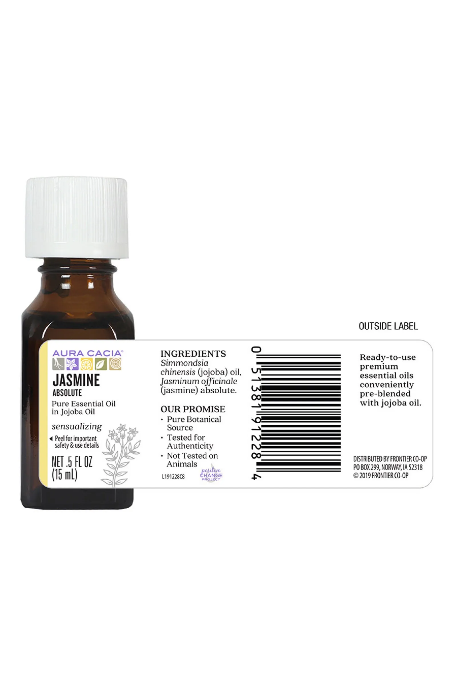 Aura Cacia Jasmine in Jojoba Oil 15ml