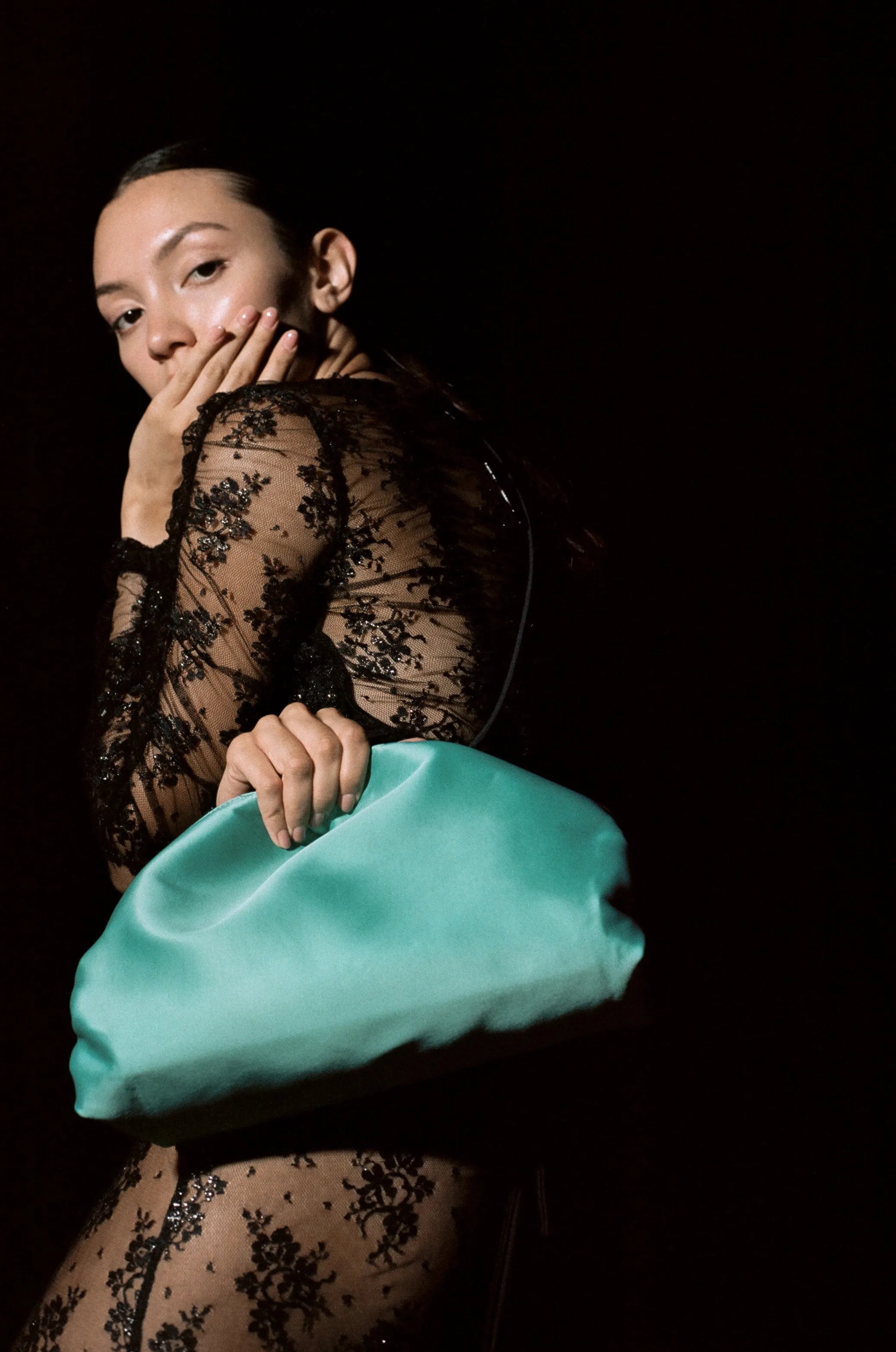 Buksha Bag in Raso Napoles Satin