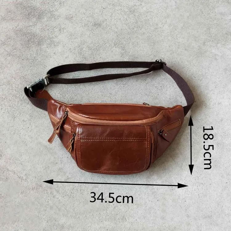 Casual Black MENS LEATHER FANNY PACK FOR MEN Cool BUMBAG Brown WAIST BAGS For Men