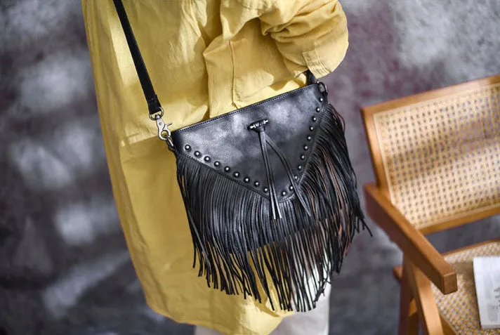 Casual Womens Fringe Crossbody Purse Vintage Boho Bags
