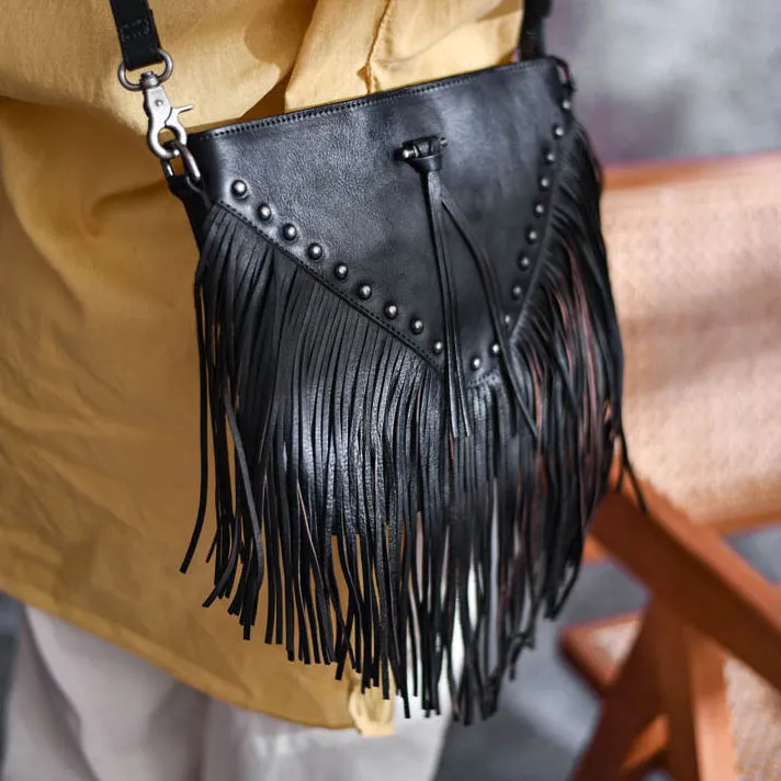Casual Womens Fringe Crossbody Purse Vintage Boho Bags