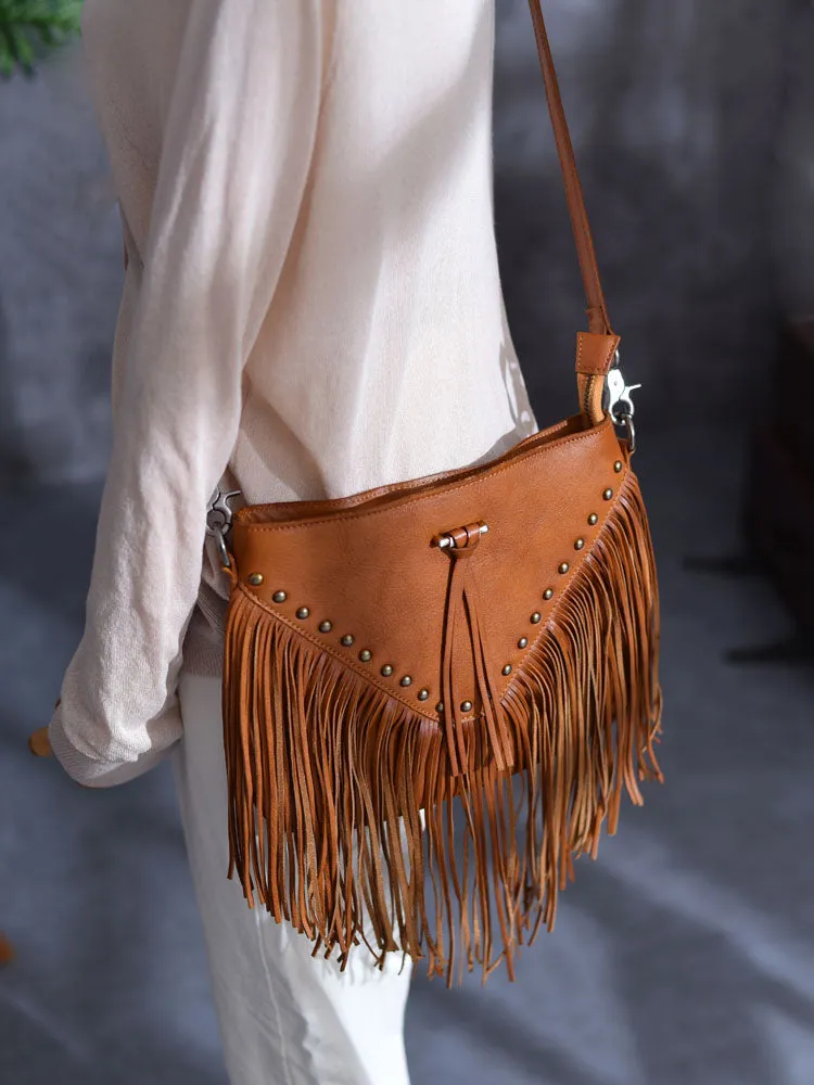 Casual Womens Fringe Crossbody Purse Vintage Boho Bags