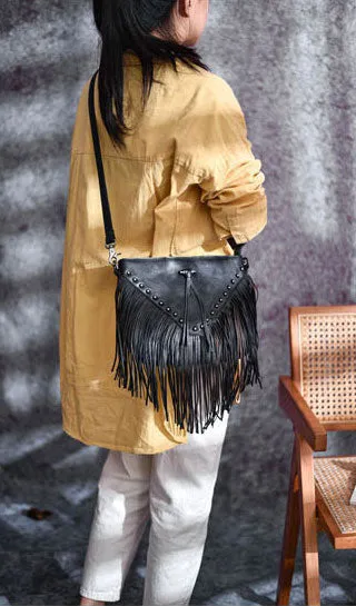 Casual Womens Fringe Crossbody Purse Vintage Boho Bags