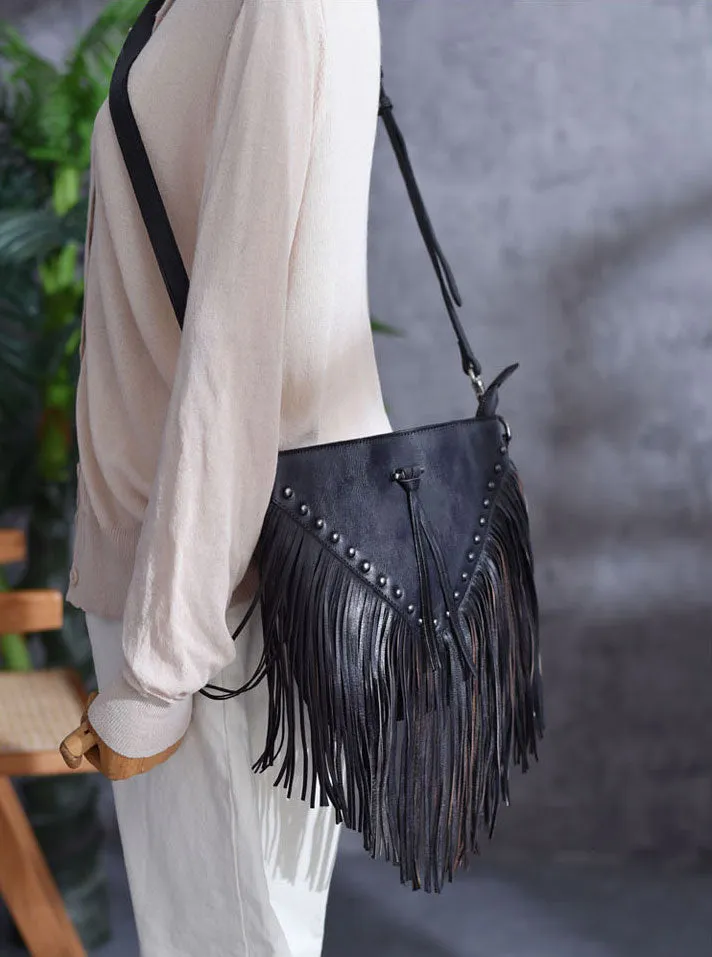 Casual Womens Fringe Crossbody Purse Vintage Boho Bags
