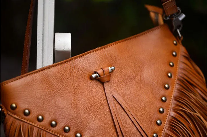 Casual Womens Fringe Crossbody Purse Vintage Boho Bags