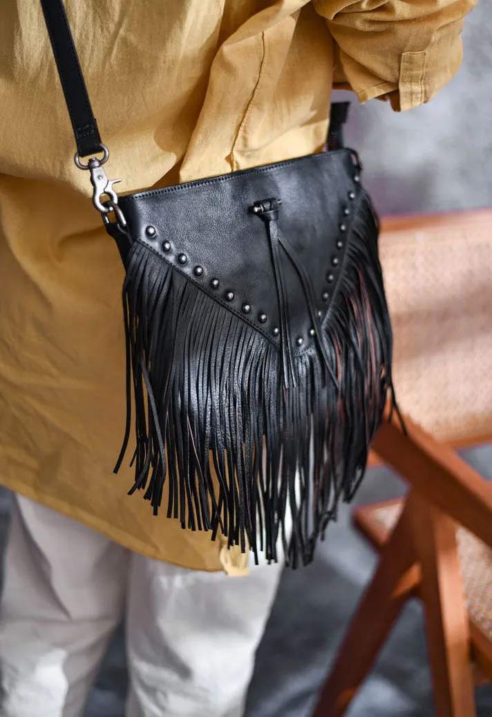 Casual Womens Fringe Crossbody Purse Vintage Boho Bags