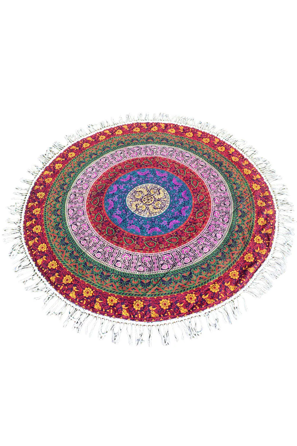 Cotton Mandala Round Tapestry Yoga Mat Beach Cover