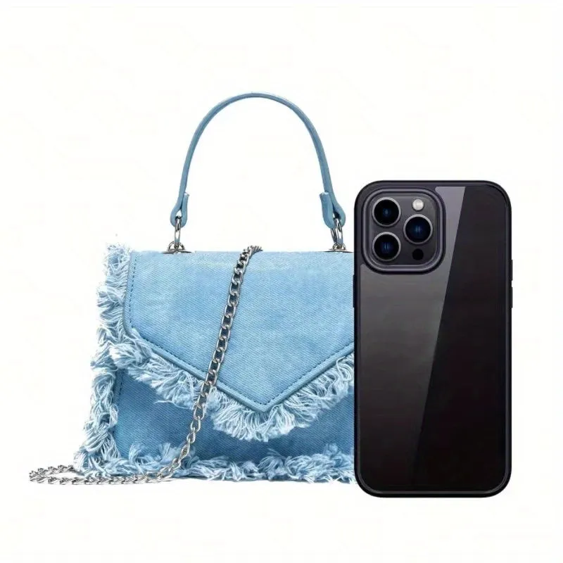 Denim Y2K  Tassel Mini Handbag,