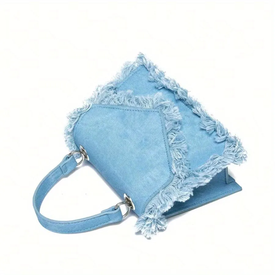 Denim Y2K  Tassel Mini Handbag,