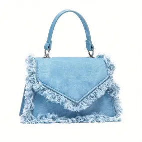 Denim Y2K  Tassel Mini Handbag,