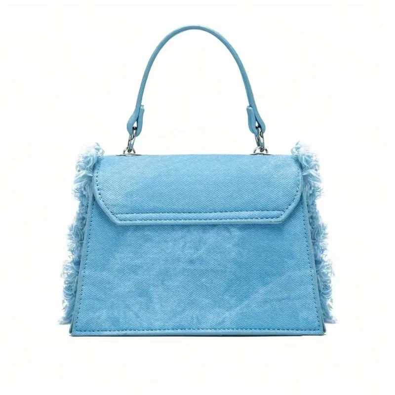 Denim Y2K  Tassel Mini Handbag,