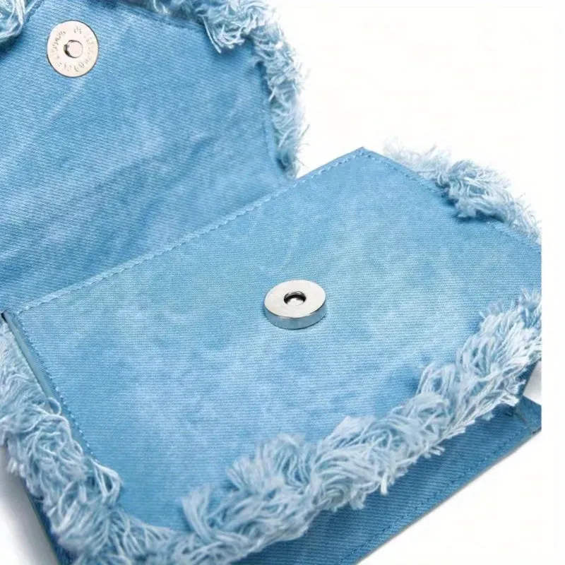 Denim Y2K  Tassel Mini Handbag,