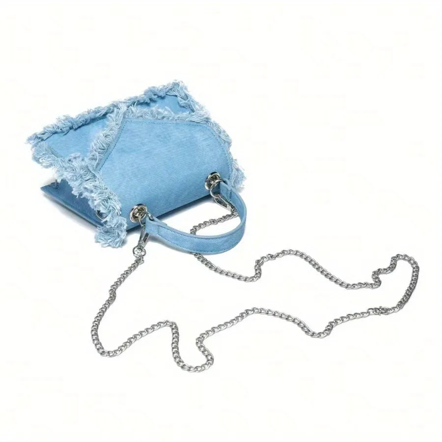 Denim Y2K  Tassel Mini Handbag,