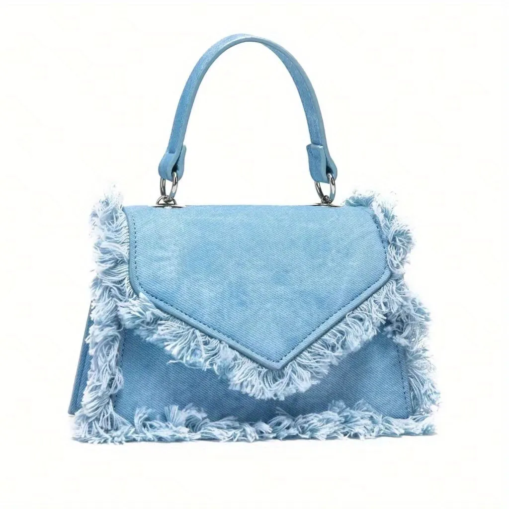 Denim Y2K  Tassel Mini Handbag,