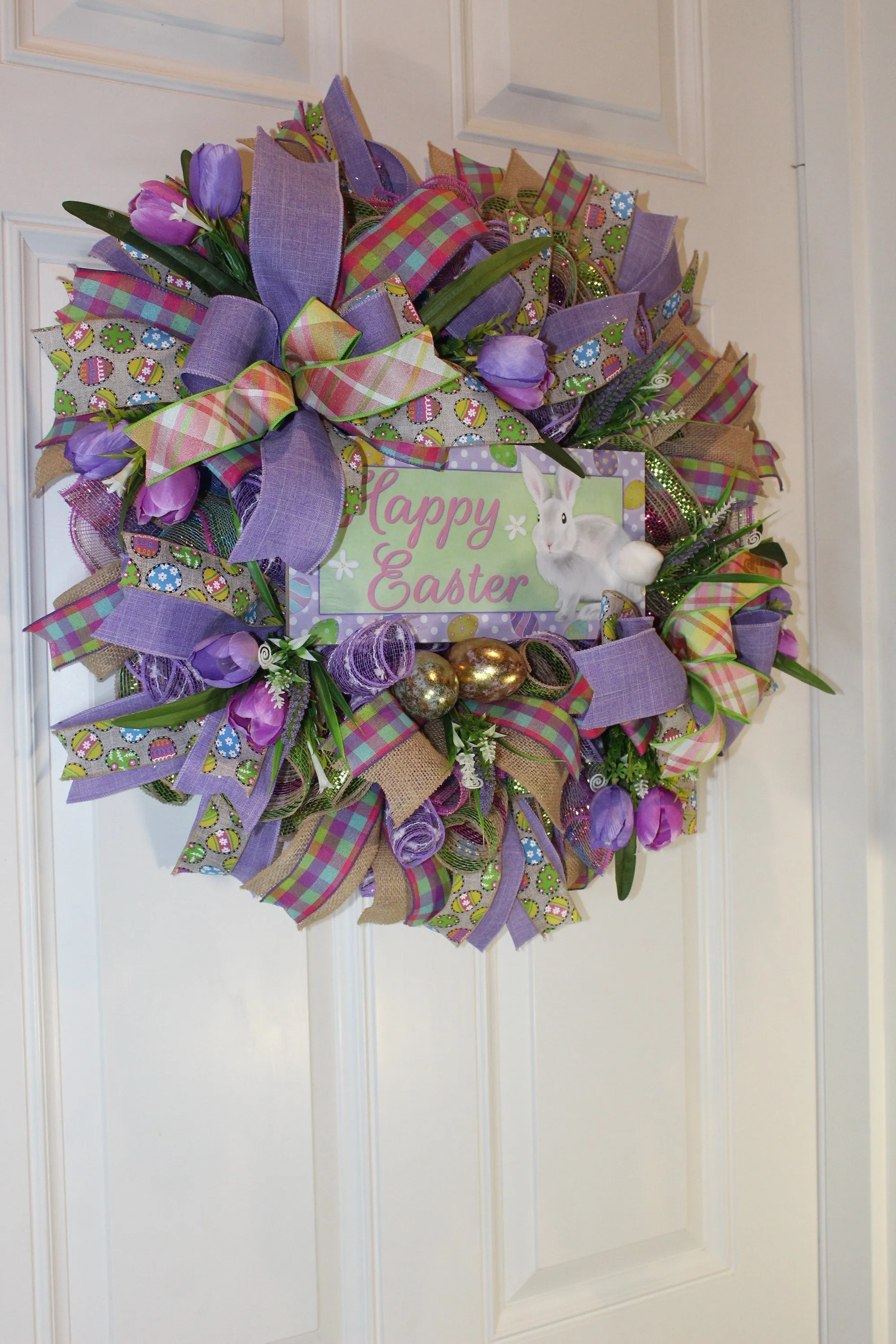 Elegant Tulip Easter Wreath
