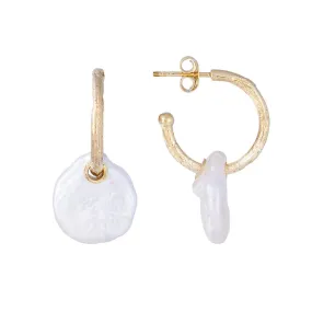 Fairley Valencia Pearl Drops - Gold