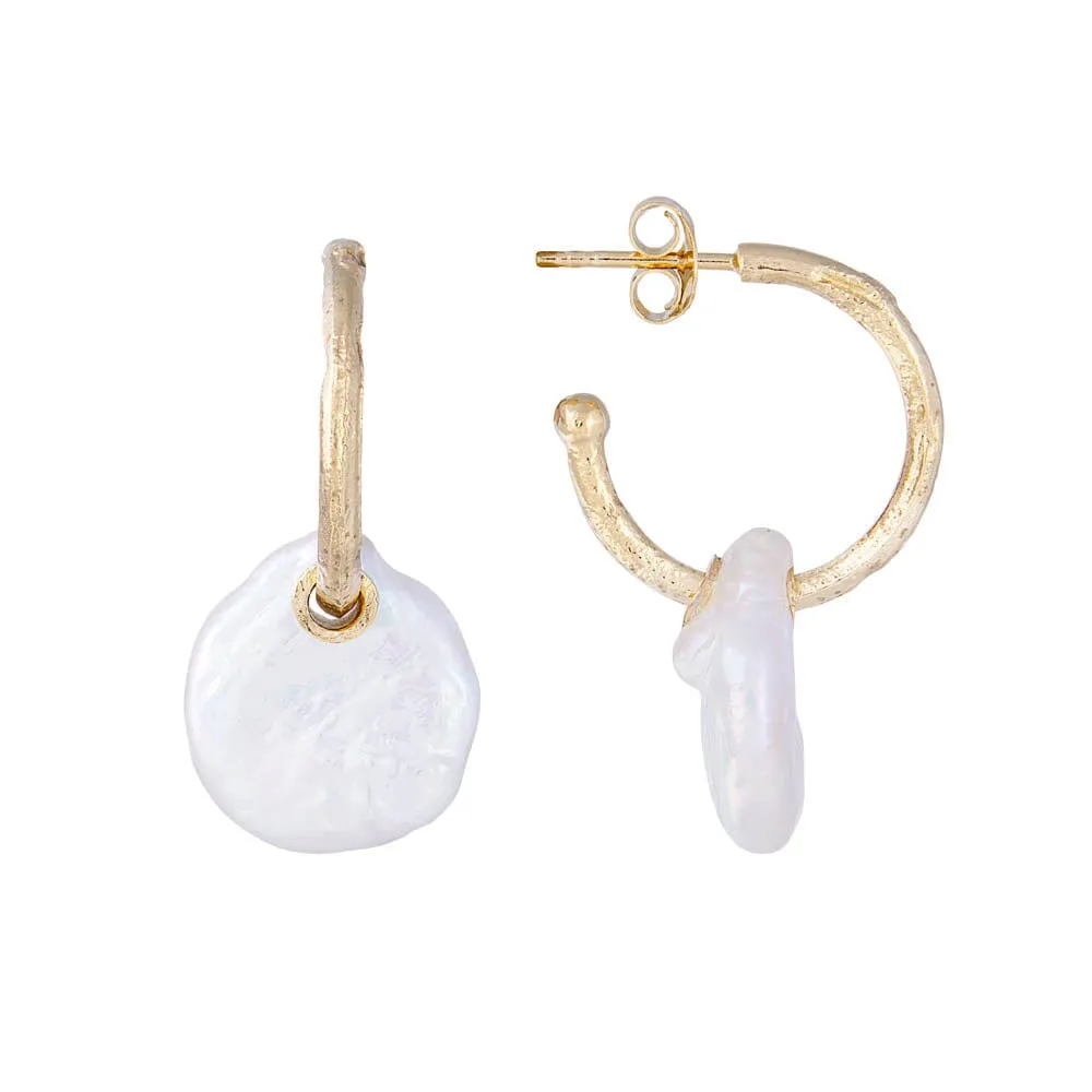 Fairley Valencia Pearl Drops - Gold