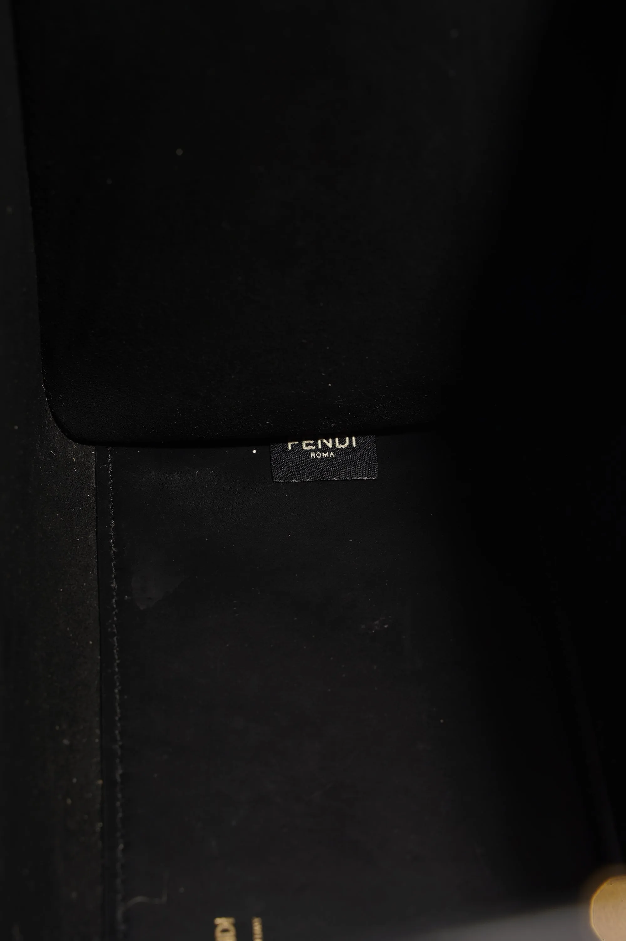 Fendi Womens Sunshine Shopping Bag Black Medium