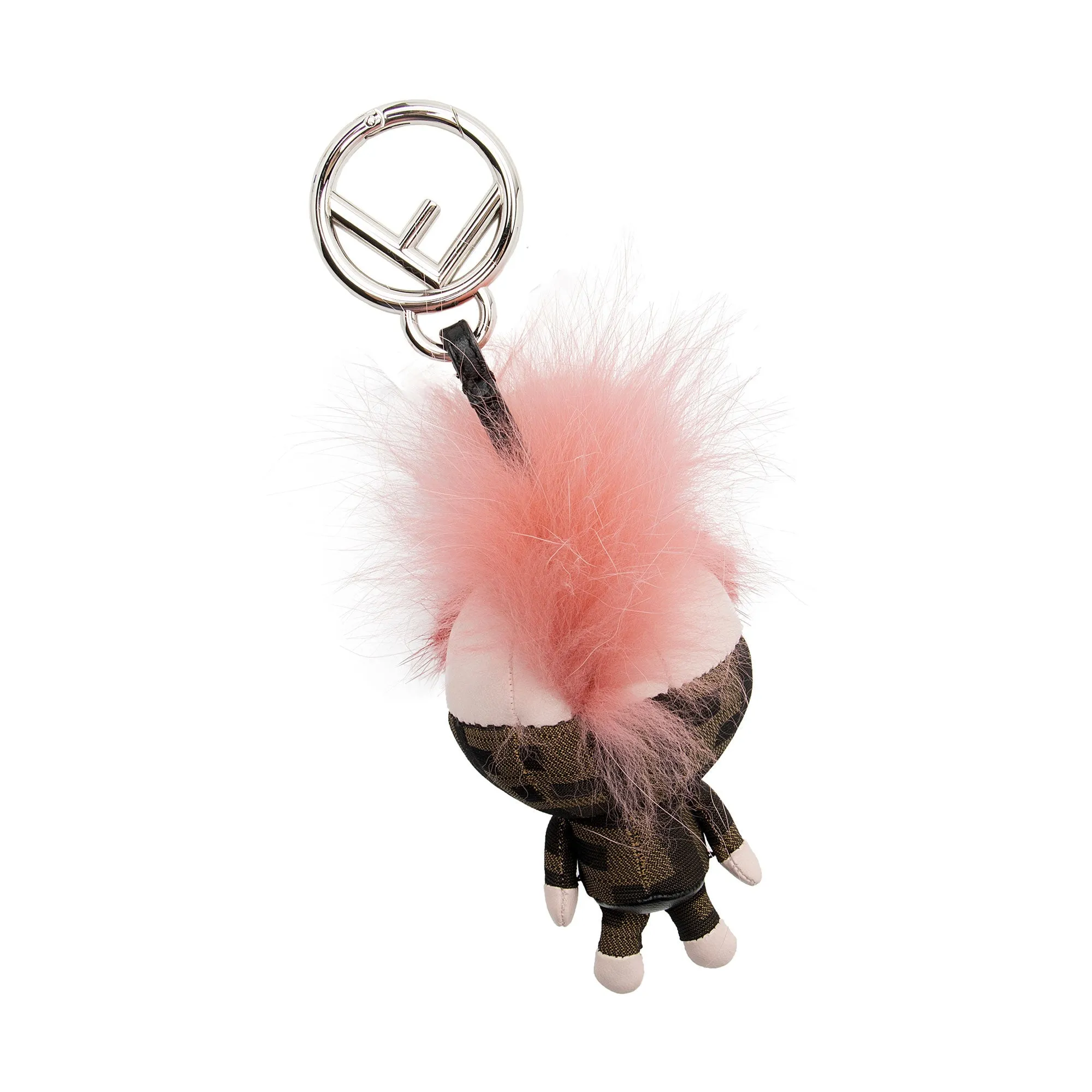 Fendi Zucca Canvas Space Monkey Bag Charm
