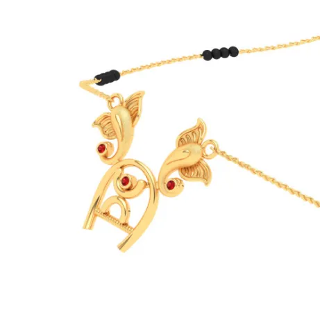 Gorgeous 18k Gold Ganesh Mangalsutra From Online Exclusive Collection