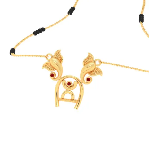Gorgeous 18k Gold Ganesh Mangalsutra From Online Exclusive Collection