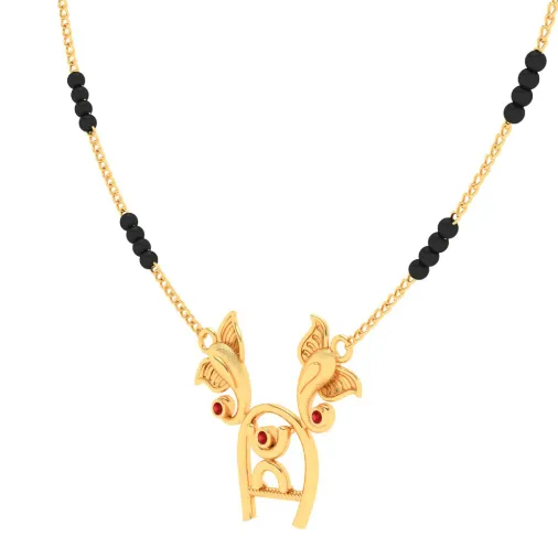 Gorgeous 18k Gold Ganesh Mangalsutra From Online Exclusive Collection