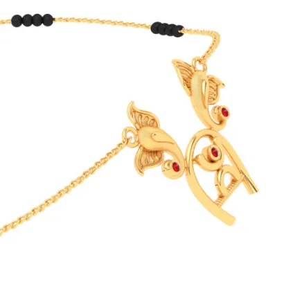Gorgeous 18k Gold Ganesh Mangalsutra From Online Exclusive Collection