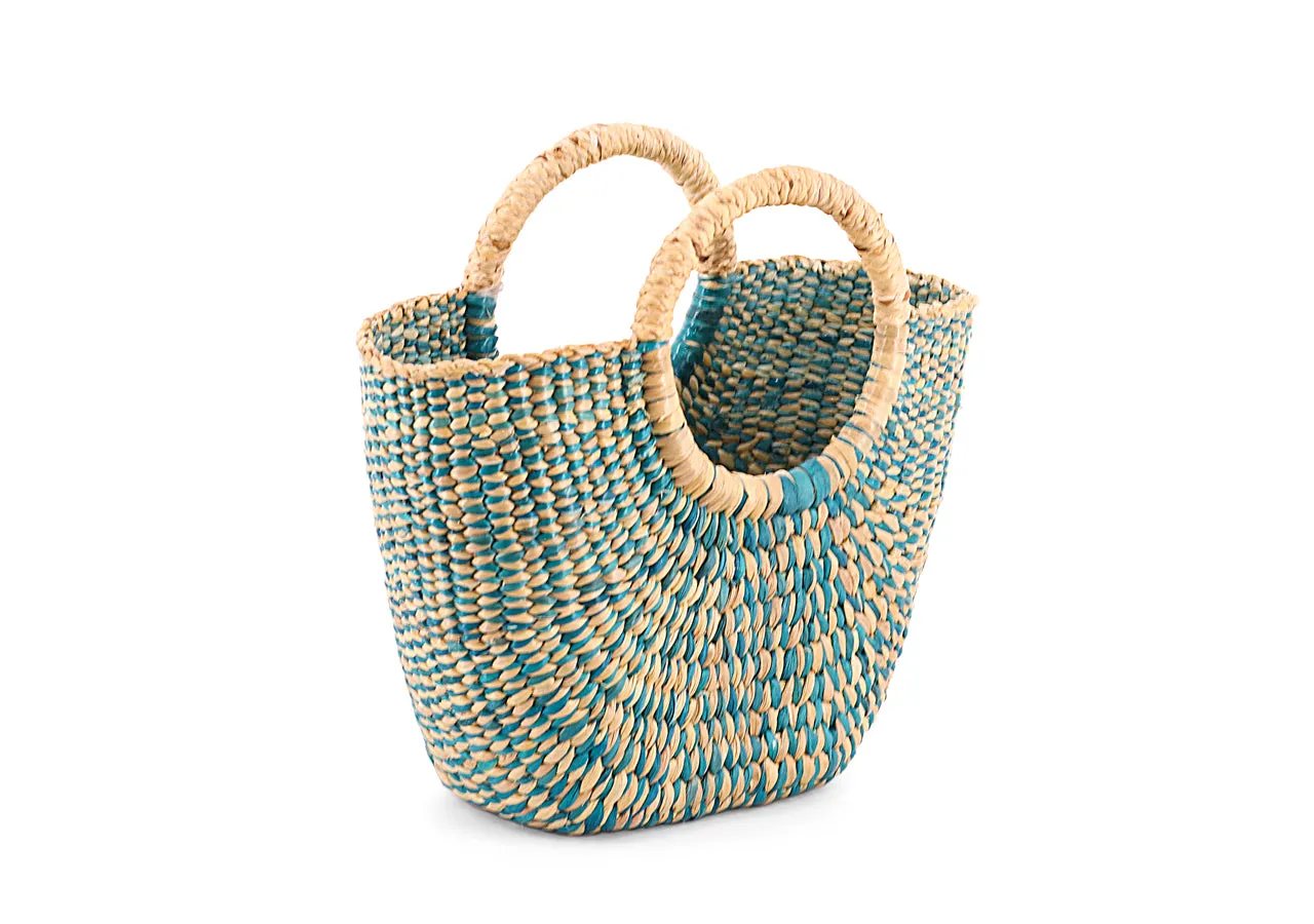 Green straw Handbag