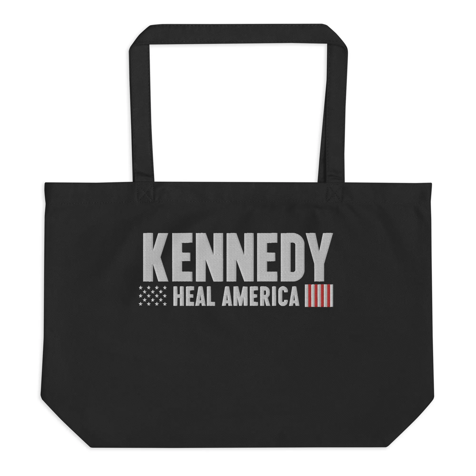Heal America Large Embroidered Tote Bag