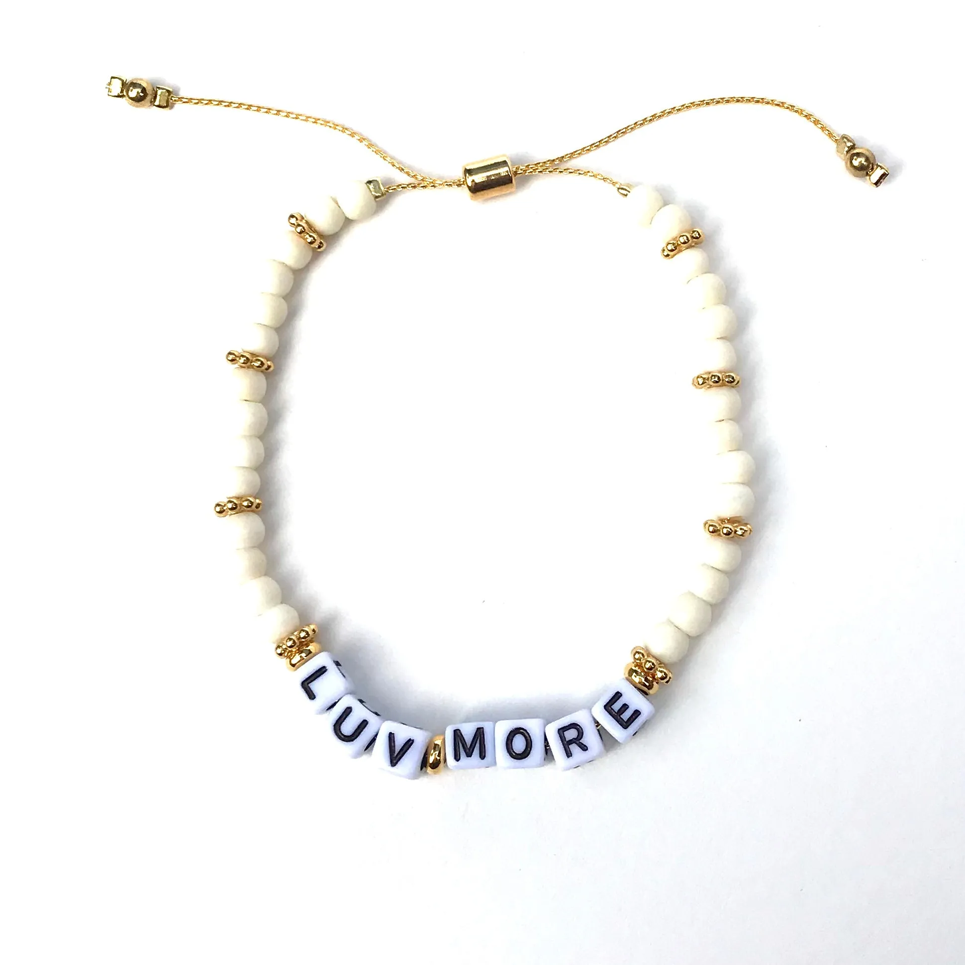 INSPIRATIONAL BEADED WORD BRACELET