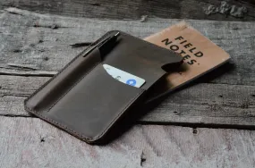 JJNUSALeather field notes sleeve wallet  travel journal wallet leather notebook pocket