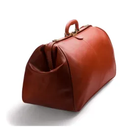 Large Leather Gladstone Holdall - Light Tan