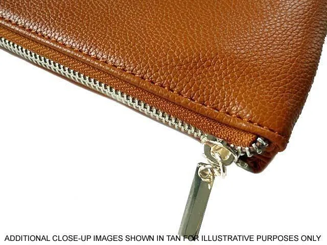 LARGE MULTI-COMPARTMENT CROSS-BODY PURSE BAG WITH WRIST AND LONG STRAPS - ORANGE