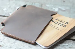 Leather field notes sleeve wallet  travel journal wallet leather notebooks wallet for pocket size  field notes leather  wallet cover