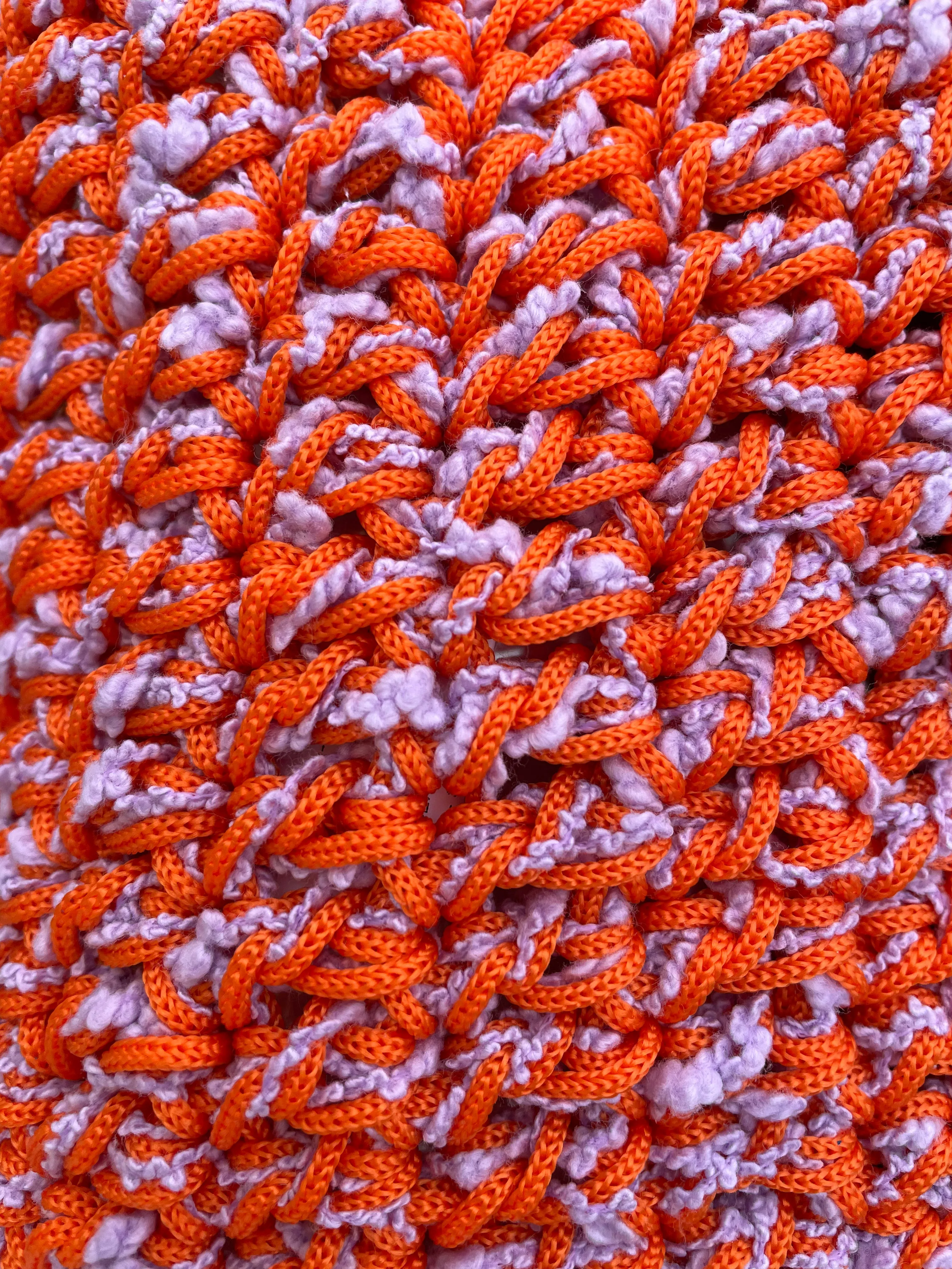 Marco Rambaldi - Knitwear Baguette Bag: Orange