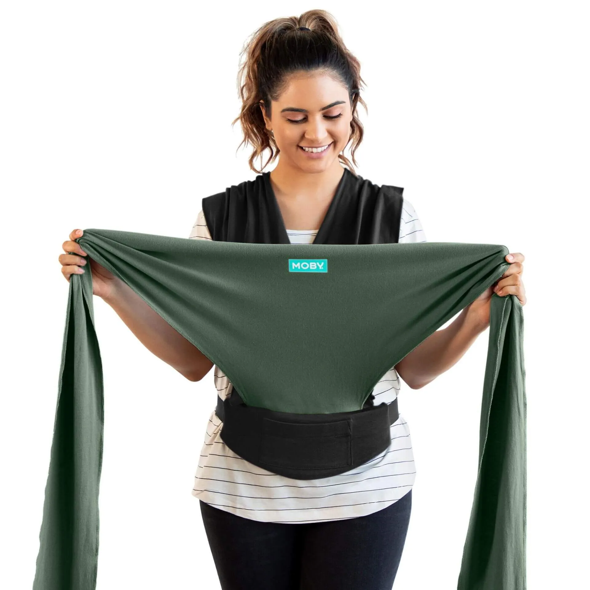 Moby Easy Wrap Carrier (Olive/Onyx)