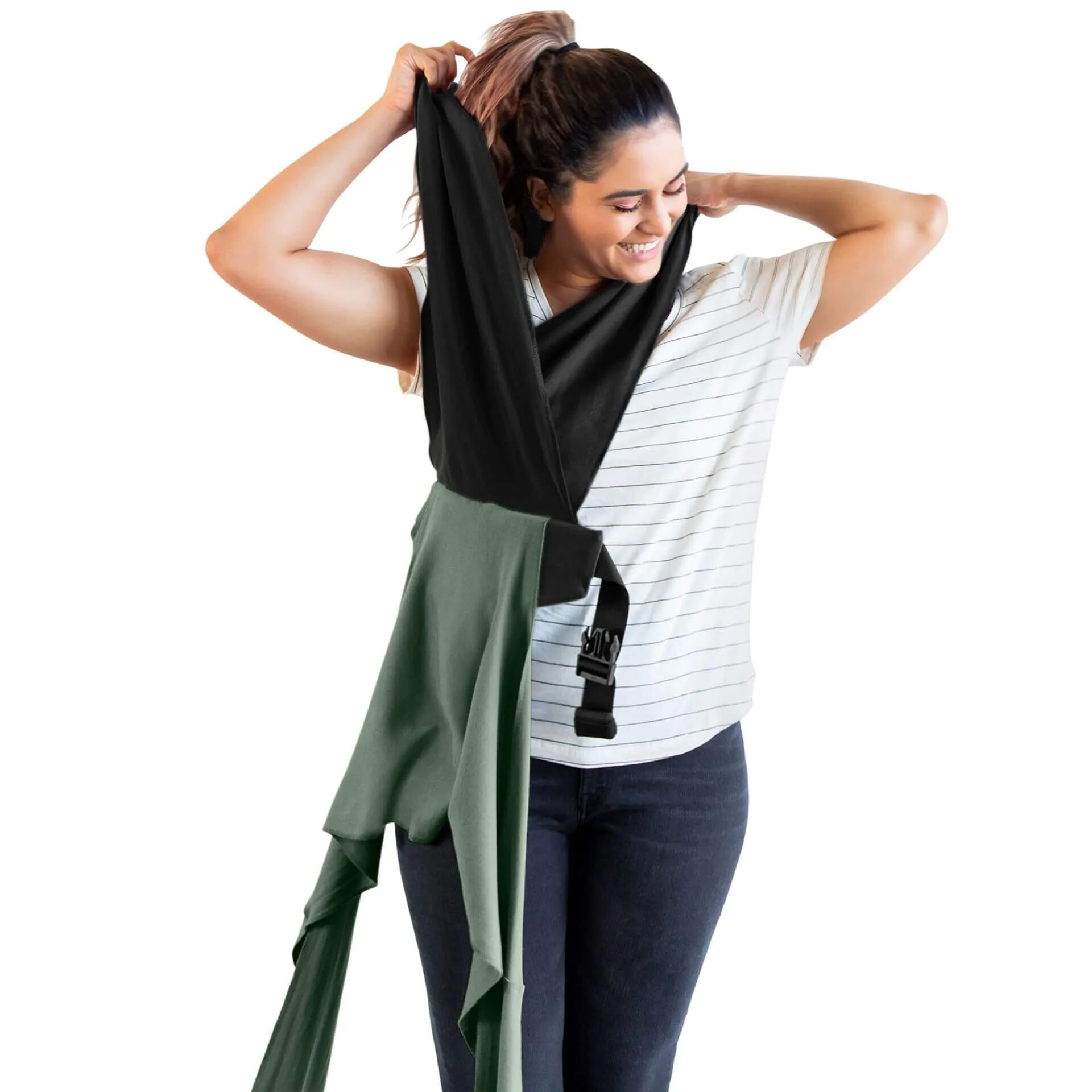 Moby Easy Wrap Carrier (Olive/Onyx)