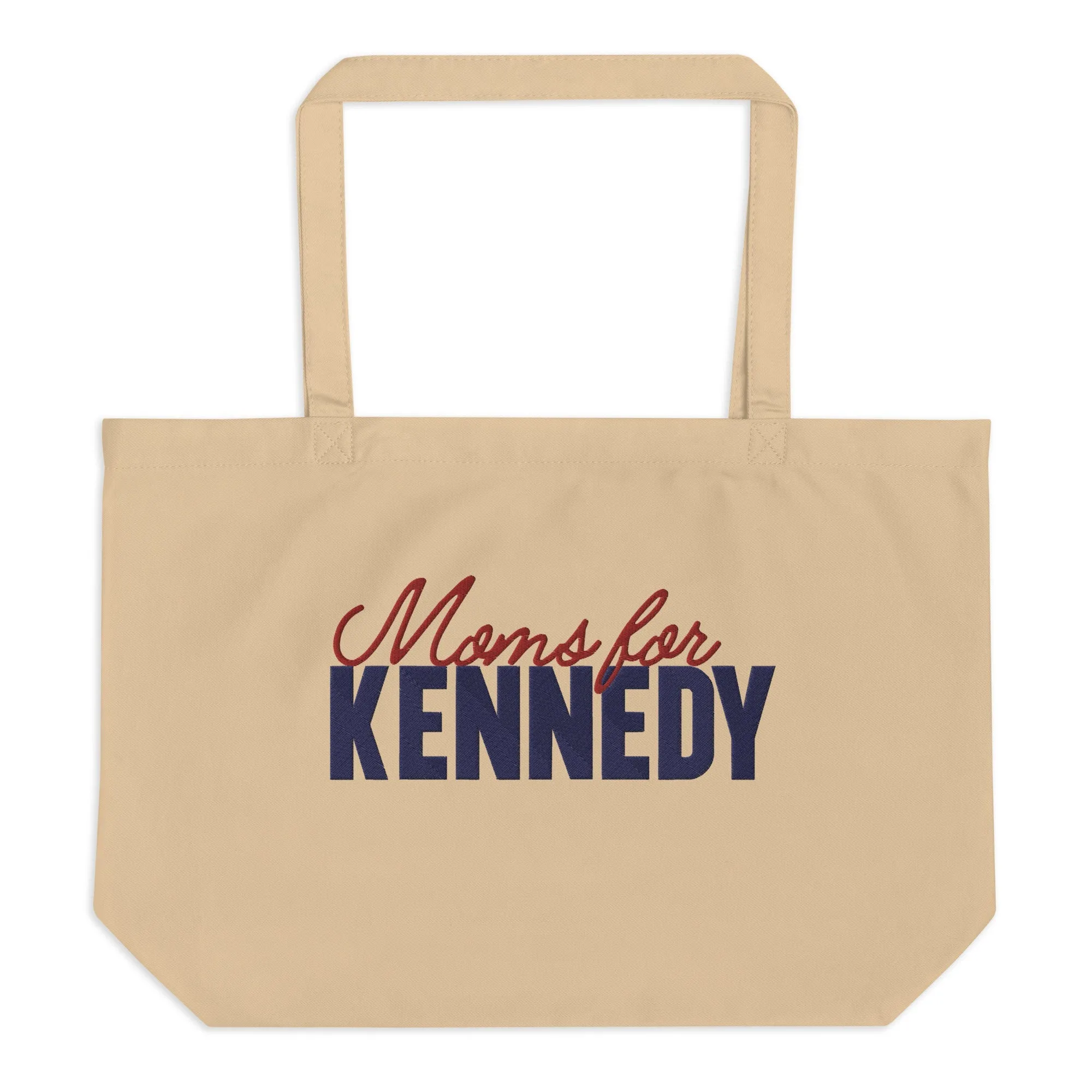 Moms for Kennedy Embroidered Large Organic Tote Bag