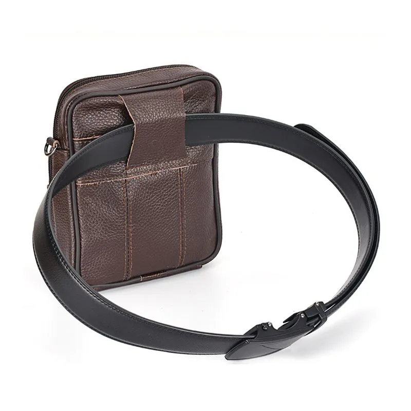 Multifunctional shoulder and belt bag in PU