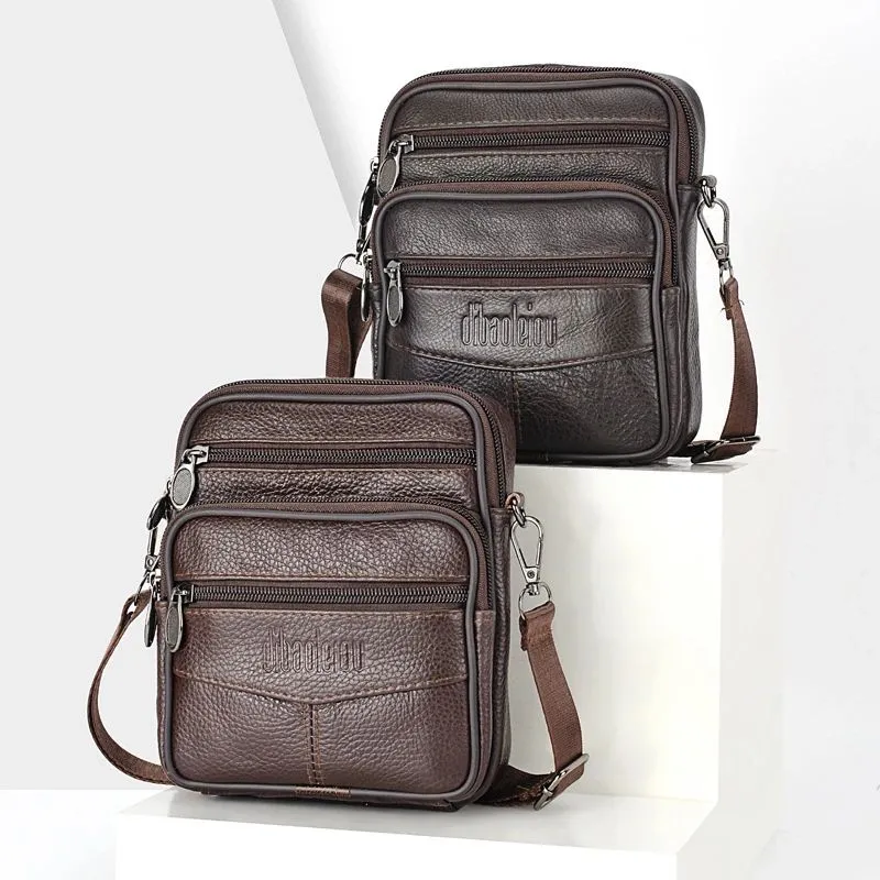 Multifunctional shoulder and belt bag in PU