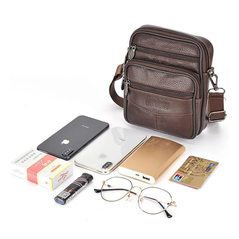 Multifunctional shoulder and belt bag in PU