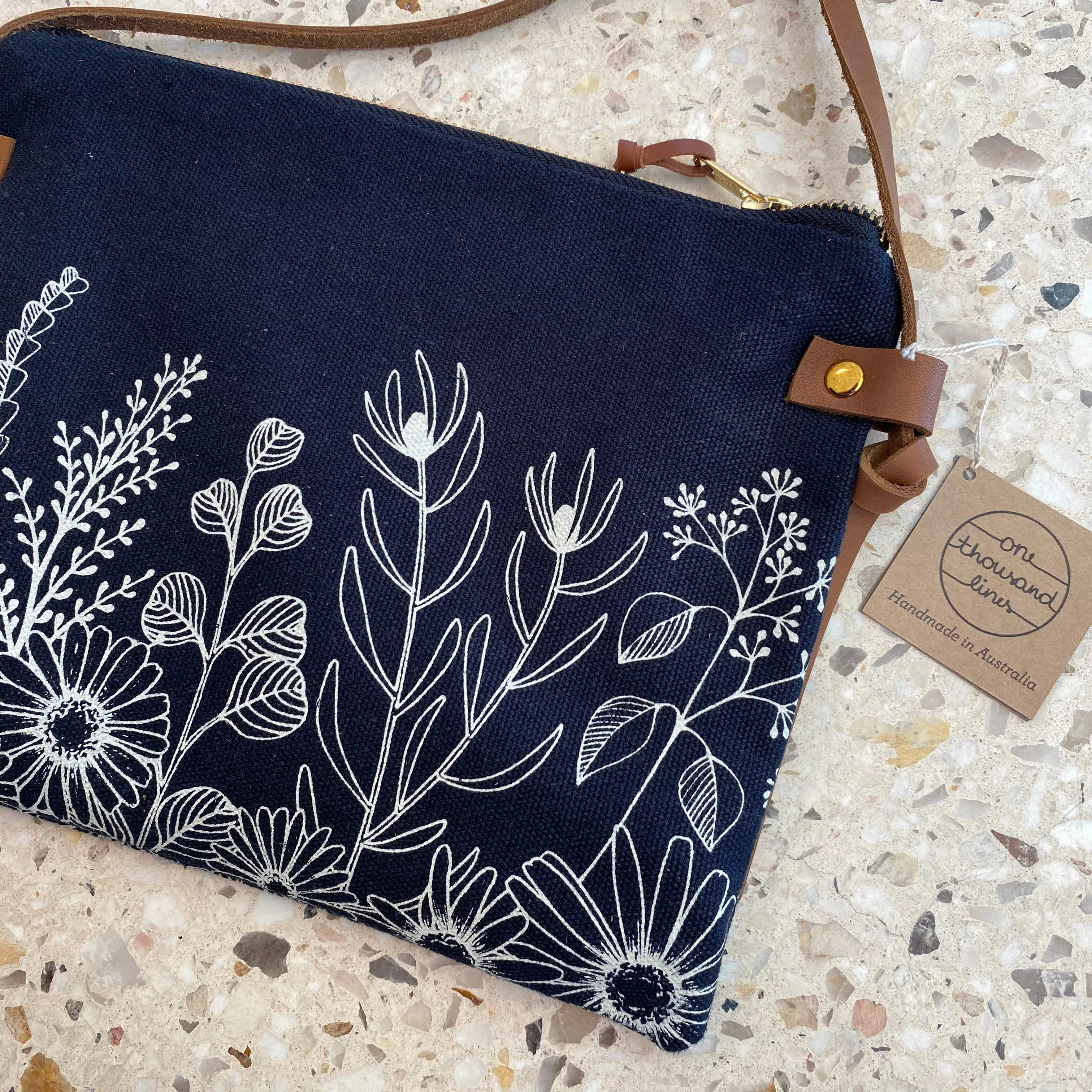 Nativa Small Black Shoulder Bag
