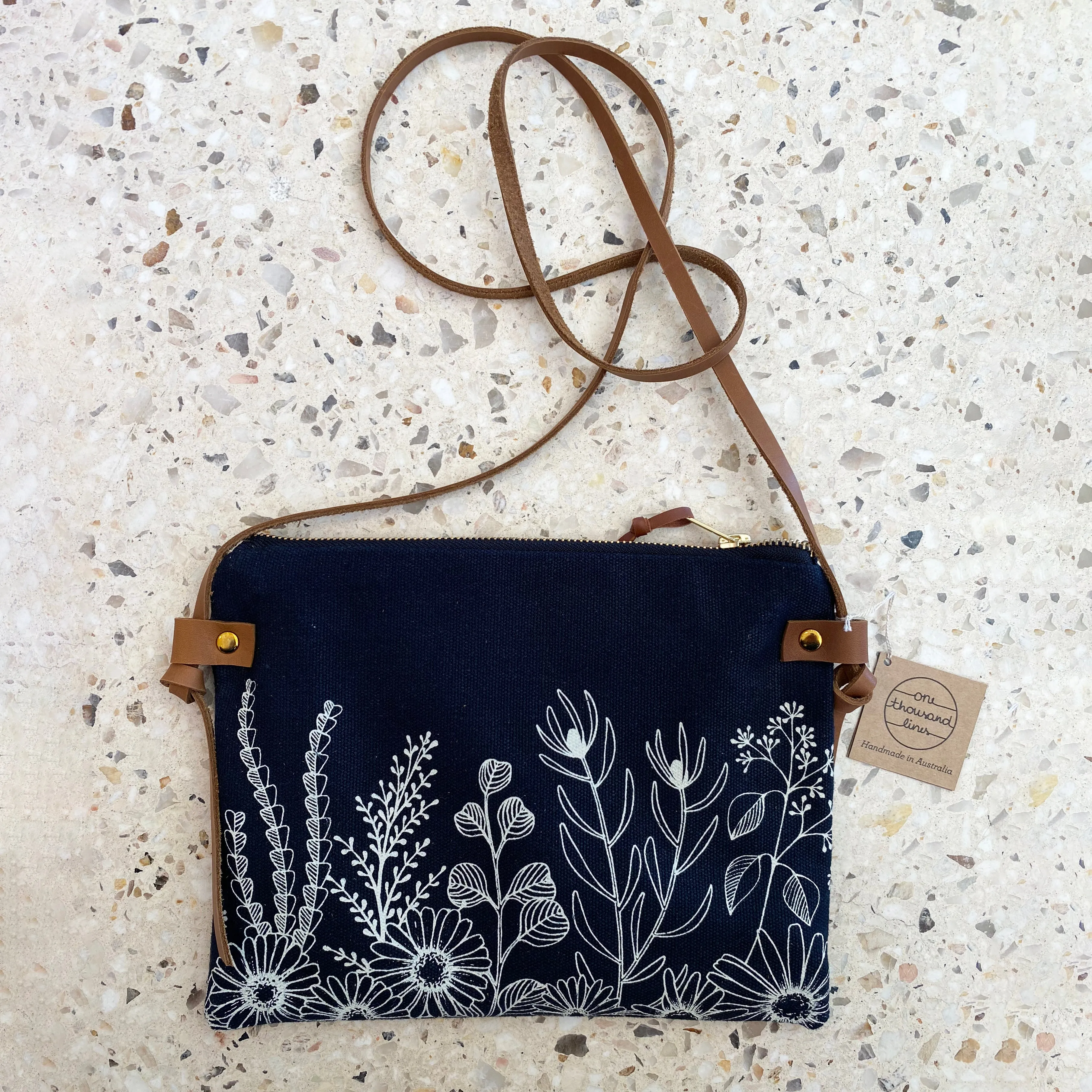 Nativa Small Black Shoulder Bag