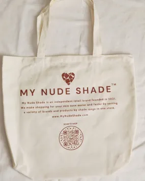 Organic Canvas Flat-Bottom Tote Bag